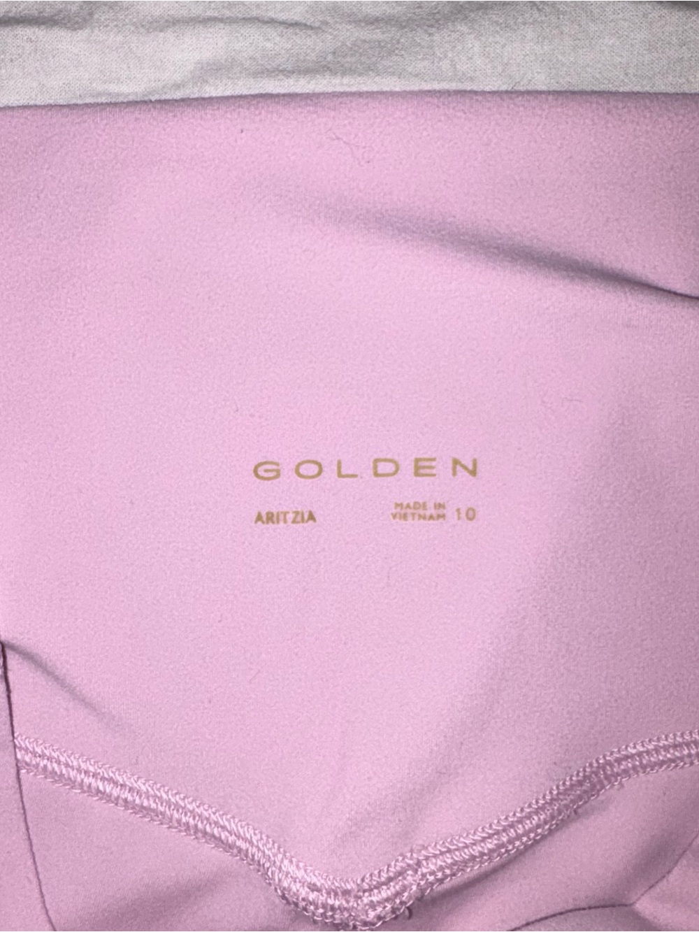 Aritzia Light Pink High-Waist Bike Shorts - Picture 3 of 3